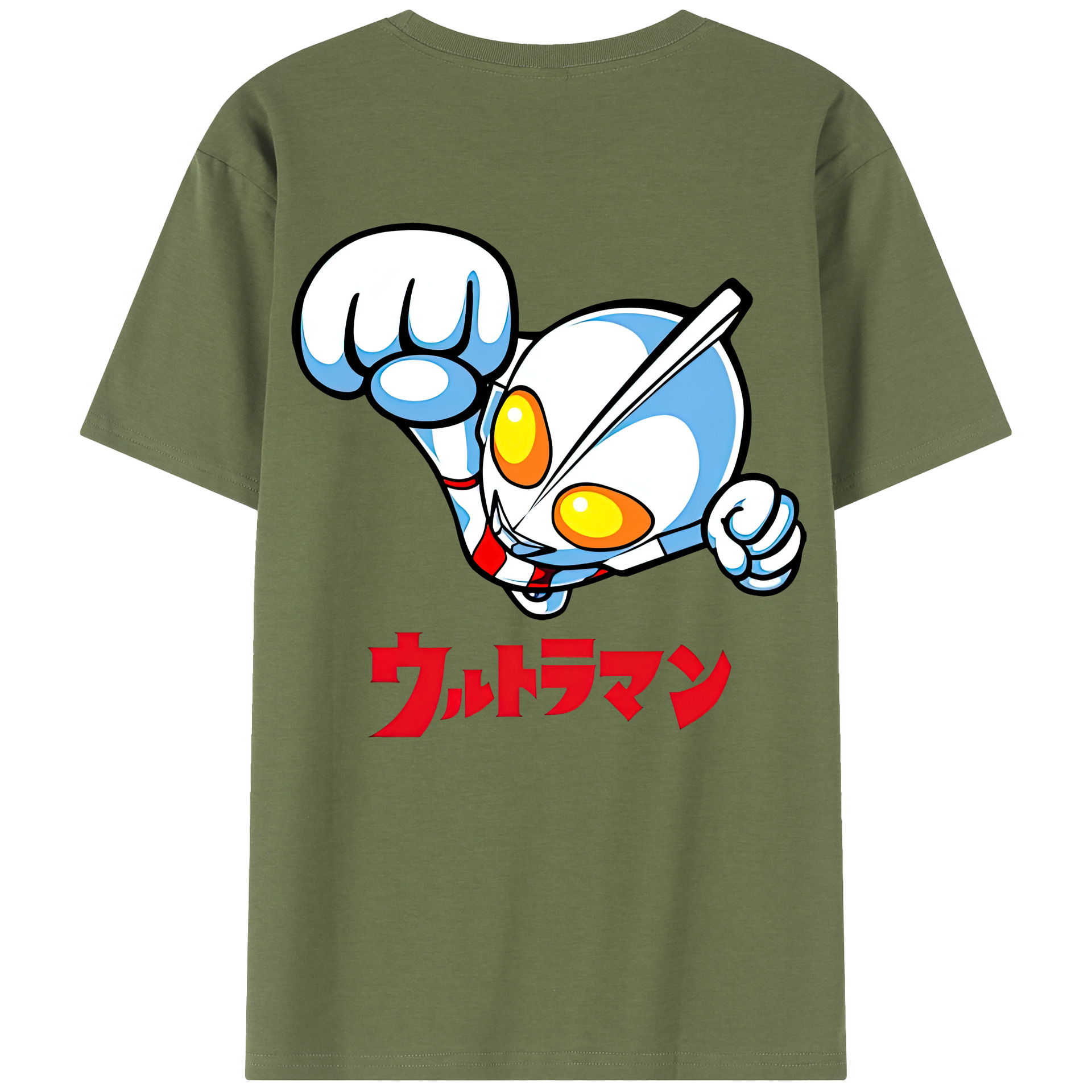 （画像用） ウルトラマン Ultraman 綿100％半袖Tシャツ（背面プリント）